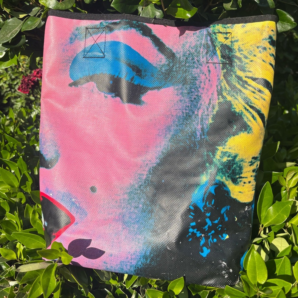 Vintage Loop NYC Official AnDy Warhol Marilyn Monroe Coated Canvas Tote Bag - Picture 2 of 8